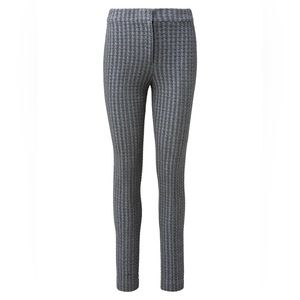 AKRIS PUNTO Mara 3D Houndstooth Jacquard Skinny Pants in Granite